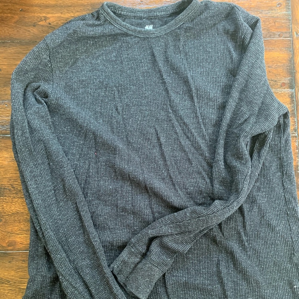 H&M Black/Gray Thermal - L